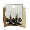 JE-1262 PATTERN TQS CENTER EAGLE DANGLE EARRINGS
