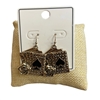 JE-1272 CARD GAME SPADE DANGLE EARRINGS