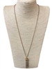 JN0559  SEMI-PRECIOUS STONE BAR LONG LONG NECKLACE