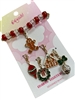 K8CB20G  GINGERBREAD  CHRISTMAS CHARM BRACELET