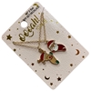 K8NS2013  REINDEER & SANTA 2 PCS SET NECKLACE