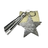 KC02 STAR SNAKE SKIN TASSEL KEY CHAIN