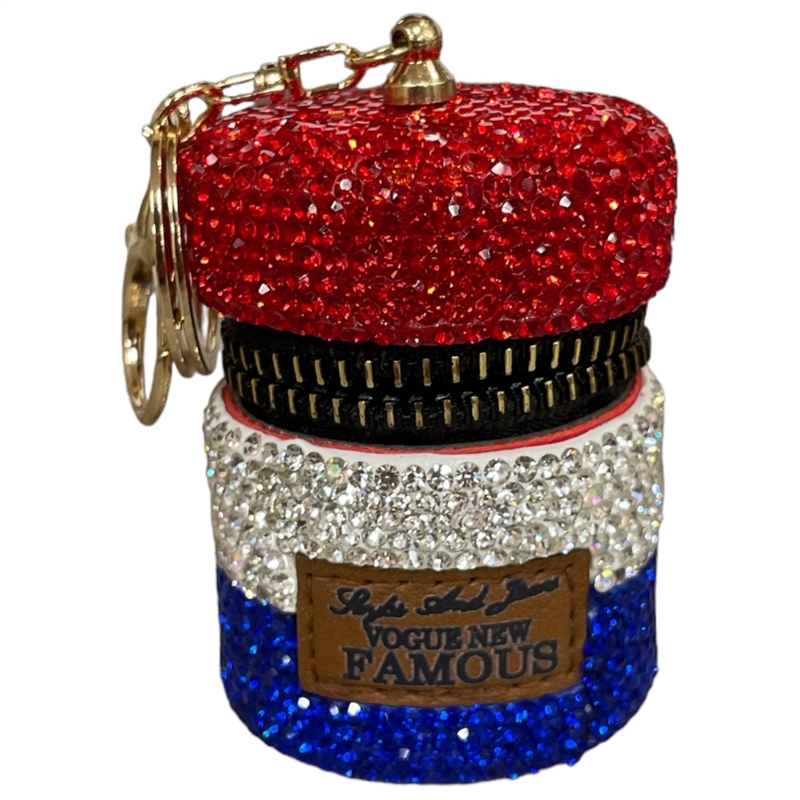 KC5001M  MULTI MINI HANDBAG RHINESTONE KEYCHAIN
