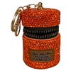 KC5001OR  ORANGE MINI HANDBAG RHINESTONE KEYCHAIN