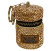 KC5001R ROSE GOLD MINI HANDBAG RHINESTONE KEYCHAIN