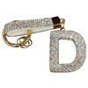 KC5006 "D" PAVE RHINESTONE KEYCHAIN
