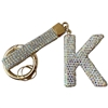 KC5006 "K" PAVE RHINESTONE KEYCHAIN