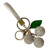 KC5012A CHERRY TRIO AB RHINESTONE PAVE KEYCHAIN