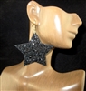 KE7578 GLITTERY STAR DANGLE EARRINGS