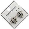 LE295  RHINESTONE LEOPARD EARRINGS