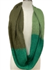 LOF1296  GREEN INFINITY SCARF