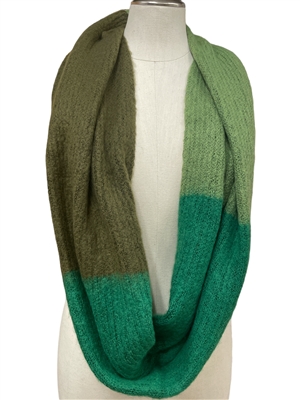 LOF1296  GREEN INFINITY SCARF