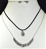 LSA2366 INTERCHANGEABLE RHINESTONE NECKLACE SET