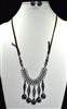 LSA2371 ANTIQUE SUEDE NECKLACE SET