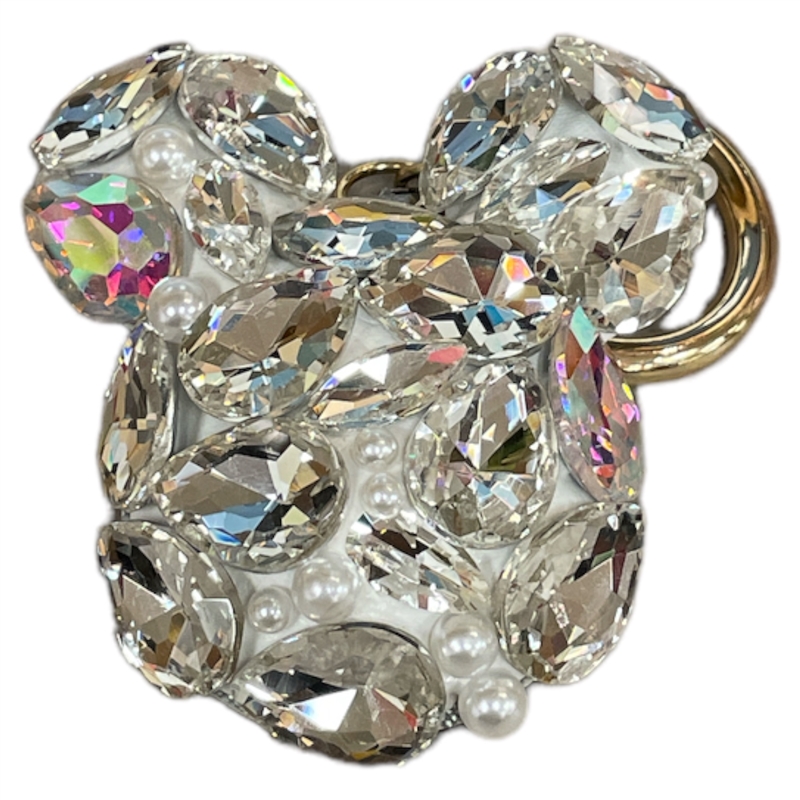 M13SLV  SILVER AB  MICKEY HEAD KEYCHAIN