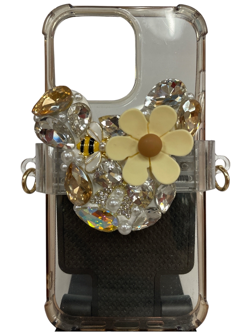 M80M YELLO FLOWER MICKEY ADJUSTABLE  CELLPHONE HOLDER
