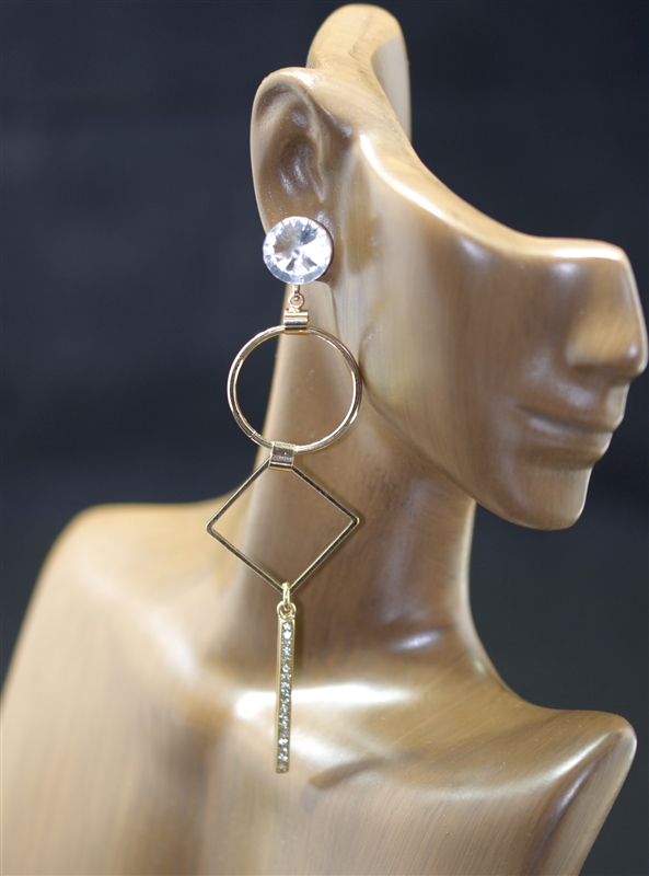 MAE7792 RHINESTONE DANGLE EARRING