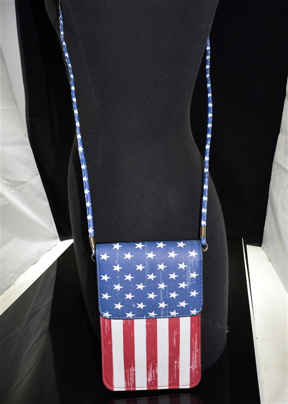 MB0059 AMERICAN FLAG CROSSBODY BAG