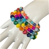 MBR5546-1 CRYSTAL BEADED 4 PCS SET BRACELET