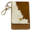 MCHET  TWO TONE CC HOLDER COW HIDE HAIR 100% GENUINE WALLET