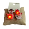 ME10990SG   '' LIGHT-UP'' SNOWMAN EARRINGS