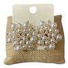 ME11036  FLOWER PEARL STUD  EARRINGS