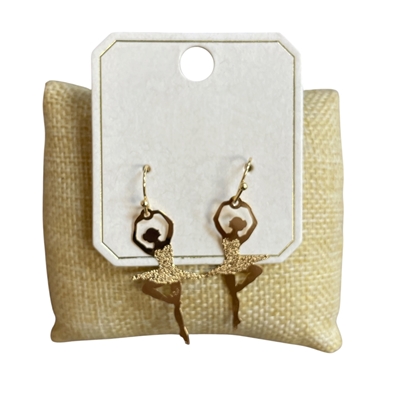 ME11599 BALLERINA CUT OUT SMALL EARRINGS
