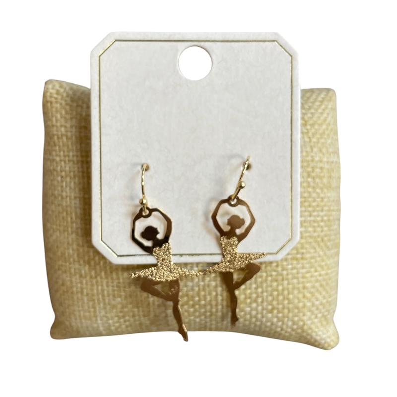 ME11599 BALLERINA CUT OUT SMALL EARRINGS