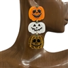 ME16271 STACKED PUMPKIN EARRINGS
