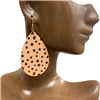 ME20107 TEARDROP WOODEN EARRINGS