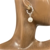 ME20269 ROPE CIRCLE PEARL EARRING