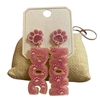ME20855 PINK DOG MOM POST EARRINGS