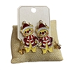 ME21453 CHRISTMAS CAT EARRINGS