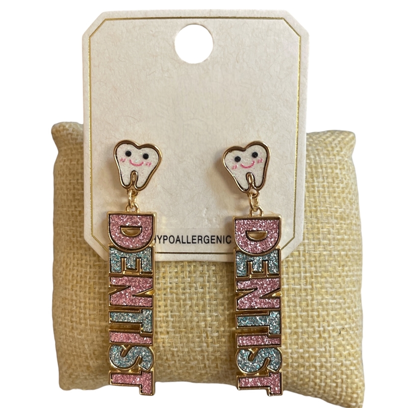 ME21739 DENTIST MULTI COLOR POST EARRINGS
