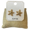 ME21789 STAR FISH CLIP ON EARRINGS