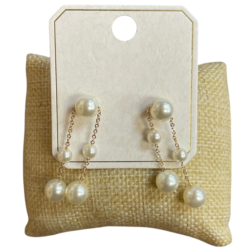 ME21811 PEARL DROP STUD EARRINGS