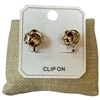 ME21838 ANTIQUE KNOT CLIP ON EARRINGS
