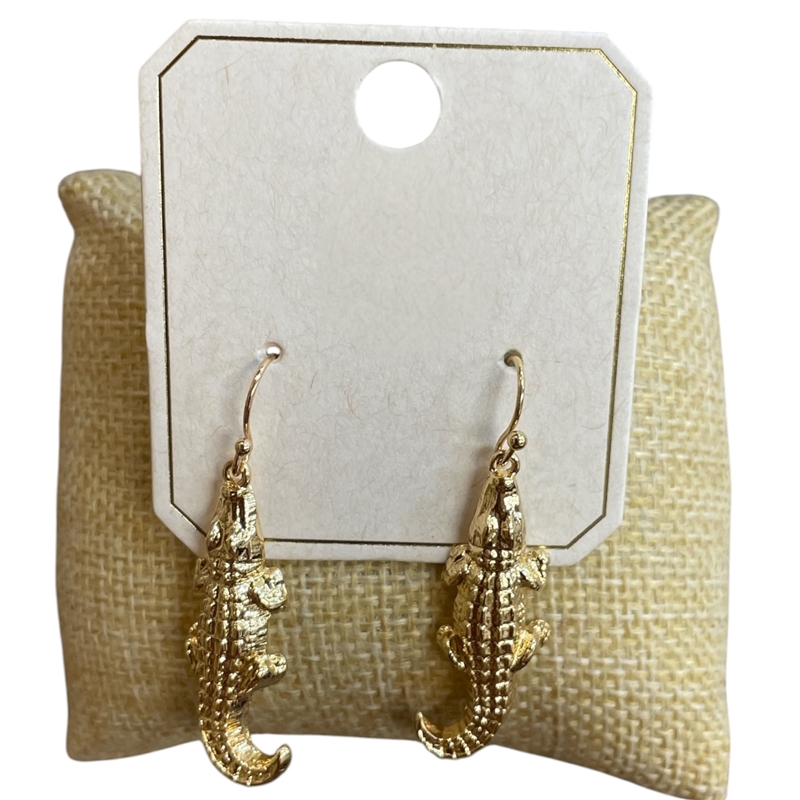 ME21868 DANGLE CROCODILE EARRINGS