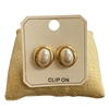 ME21909 OVAL PEARL CLIP ON EARRINGS