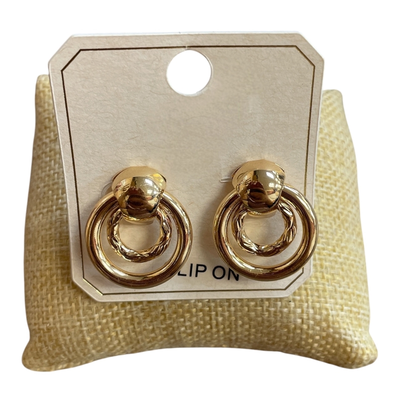 ME21920 POST CLIP ON EARRINGS