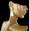 ME4925 ANTIQUE PEARL POST EARRINGS