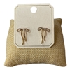 ME60018 THIN RHINESTONE BOW STUD EARRINGS