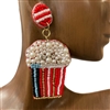 ME673 POPCORN SEED BEAD EARRINGS