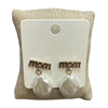 ME90377 PEARL DROP GOLD MOM EARRINGS