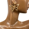 ME90271 GOLD BUTTERFLY EARRINGS