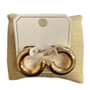 ME91361 SMALL CHUNKY OPEN HOOP EARRINGS