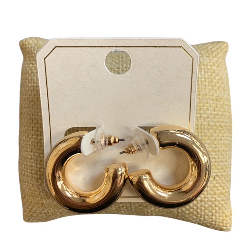 ME91361 SMALL CHUNKY OPEN HOOP EARRINGS