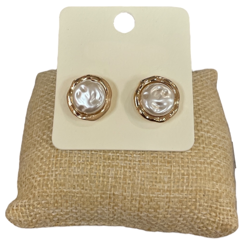 ME91434 PEARL STUD EARRINGS