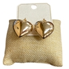 ME91937  GOLD  BUBBLE HEART LIGHTWEIGHT EARRINGS
