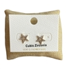 ME9314 CUBIC ZIRCONIA STAR STUD EARRINGS